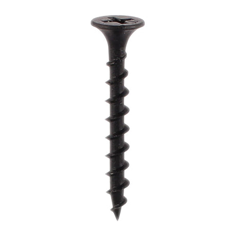 This is an image of Timco - Drywall Screws - Coarse Thread - PH - Bugle - Black 3.5 x 50mm - (250 PCS TIMbag) 00050DRYCB