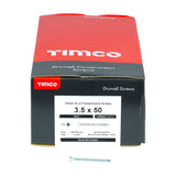 This is an image of Timco - Drywall Screws - PH - Bugle - Self Drilling - Zinc 3.5 x 50mm - (1000 PCS Box) 00050PSDD