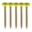 This is an image of Timco - Collated Flooring Screws - SQ - Countersunk - Yellow 4.2 x 55mm - (1000 PCS Box) 00055COLLF