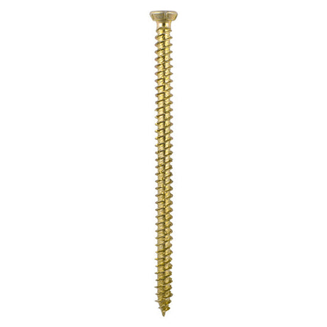 This is an image of Timco - Concrete Screws - TX - Flat Countersunk - Yellow 7.5 x 60mm - (85 PCS TIMbag) 00060TCONB