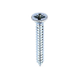 This is an image of Timco - Self-Tapping Screws - PZ - Countersunk - Zinc 6 x 1" - (200 PCS Box) 00061CCAZS