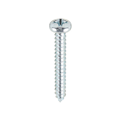 This is an image of Timco - Self-Tapping Screws - PZ - Pan - Zinc 6 x 1" - (200 PCS Box) 00061CPAZS