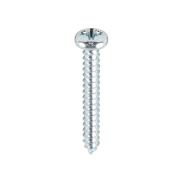 This is an image of Timco - Self-Tapping Screws - PZ - Pan - Zinc 6 x 1" - (200 PCS Box) 00061CPAZS