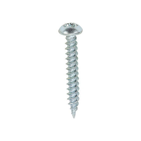 This is an image of Timco - Twin-Threaded Woodscrews - PZ - Round - Zinc 6 x 1" - (200 PCS Box) 00061CRWZ