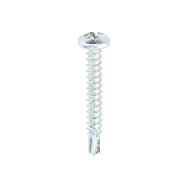 This is an image of Timco - Metal Construction Sheet & Stud Screws - PH - Pan - Self-Drilling - Zinc 6 x 1" - (1000 PCS Box) 00061PPSD