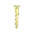 This is an image of Timco - Solid Brass Timber Screws - SLOT - Raised Countersunk 6 x 1" - (200 PCS Box) 00061RRBS