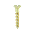 This is an image of Timco - Solid Brass Timber Screws - SLOT - Countersunk 7 x 1" - (200 PCS Box) 00071CBS
