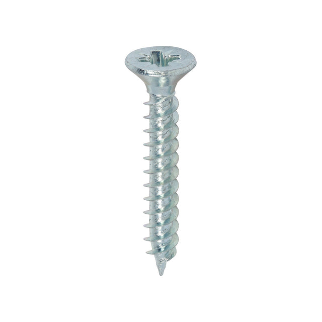 This is an image of Timco - Twin-Threaded Woodscrews - PZ - Double Countersunk - Zinc 7 x 1" - (200 PCS Box) 00071CWZ