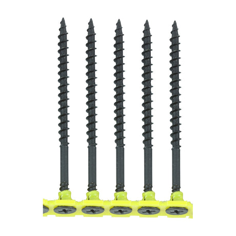 This is an image of Timco - Collated Drywall Screws - PH - Bugle - Coarse Thread - Black 4.2 x 75mm - (500 PCS Box) 00075COLDYS