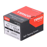 This is an image of Timco - Self-Tapping Screws - PZ - Pan - Zinc 8 x 1" - (200 PCS Box) 00081CPAZS
