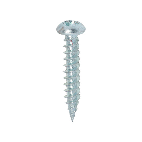 This is an image of Timco - Twin-Threaded Woodscrews - PZ - Round - Zinc 8 x 1" - (200 PCS Box) 00081CRWZ
