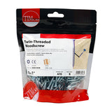 This is an image of Timco - Twin-Thread Woodscrews - PZ - Double Countersunk - Zinc 8 x 1" - (470 PCS TIMbag) 00081CWZB