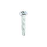 This is an image of Timco - Metal Construction Sheet & Stud Screws - PH - Pan - Self-Drilling - Zinc 8 x 1" - (1000 PCS Box) 00081PPSD