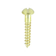 This is an image of Timco - Solid Brass Timber Screws - SLOT - Round 8 x 1" - (200 PCS Box) 00081RBS