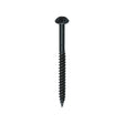 This is an image of Timco - Blackjax Woodscrews - PZ - Round - Black Organic 8 x 2" - (200 PCS Box) 00082BJC