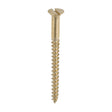 This is an image of Timco - Solid Brass Timber Screws - SLOT - Countersunk 8 x 2" - (200 PCS Box) 00082CBS