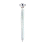 This is an image of Timco - Self-Tapping Screws - PZ - Countersunk - Zinc 8 x 2" - (200 PCS Box) 00082CCAZS