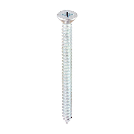 This is an image of Timco - Self-Tapping Screws - PZ - Countersunk - Zinc 8 x 2" - (200 PCS Box) 00082CCAZS