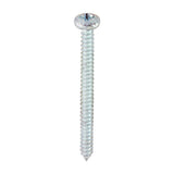 This is an image of Timco - Self-Tapping Screws - PZ - Pan - Zinc 8 x 2" - (200 PCS Box) 00082CPAZS