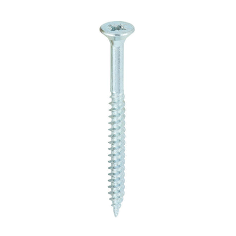 This is an image of Timco - Twin-Threaded Woodscrews - PZ - Double Countersunk - Zinc 8 x 2" - (200 PCS Box) 00082CWZ