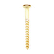 This is an image of Timco - Solid Brass Timber Screws - SLOT - Raised Countersunk 8 x 2" - (200 PCS Box) 00082RRBS