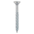 This is an image of Timco - Twin-Threaded Woodscrews - PZ - Double Countersunk - Zinc 8 x 3" - (100 PCS Box) 00083CWZ100