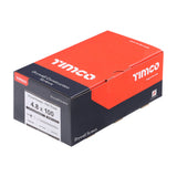 This is an image of Timco - Drywall Screws - PH - Bugle - Fine Thread - Grey 4.8 x 100mm - (500 PCS Box) 00100DRY