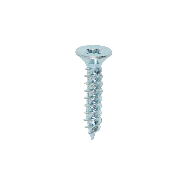 This is an image of Timco - Twin-Threaded Woodscrews - PZ - Double Countersunk - Zinc 10 x 1" - (200 PCS Box) 00101CWZ