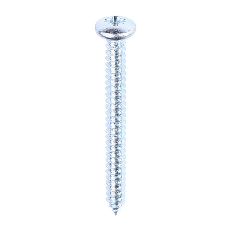 This is an image of Timco - Self-Tapping Screws - PZ - Pan - Zinc 10 x 2" - (200 PCS Box) 00102CPAZS