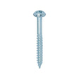 This is an image of Timco - Twin-Threaded Woodscrews - PZ - Round - Zinc 10 x 2" - (200 PCS Box) 00102CRWZ