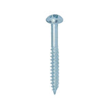 This is an image of Timco - Twin-Threaded Woodscrews - PZ - Round - Zinc 10 x 2" - (200 PCS Box) 00102CRWZ