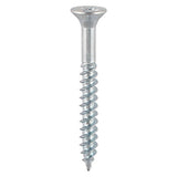 This is an image of Timco - Twin-Thread Woodscrews - PZ - Double Countersunk - Zinc 10 x 2" - (190 PCS TIMbag) 00102CWZB