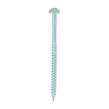 This is an image of Timco - Twin-Threaded Woodscrews - PZ - Round - Zinc 10 x 3" - (200 PCS Box) 00103CRWZ