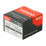 This is an image of Timco - Metal Tapping Screws - PZ - Pan - Self-Tapping - Zinc 12 x 1" - (200 PCS Box) 00121CPAZS