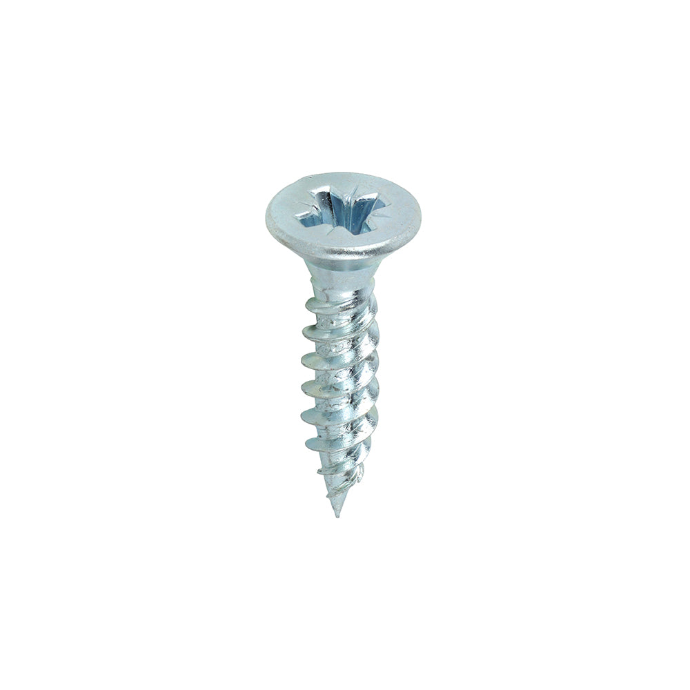 This is an image of Timco - Twin-Threaded Woodscrews - PZ - Double Countersunk - Zinc 12 x 1" - (200 PCS Box) 00121CWZ