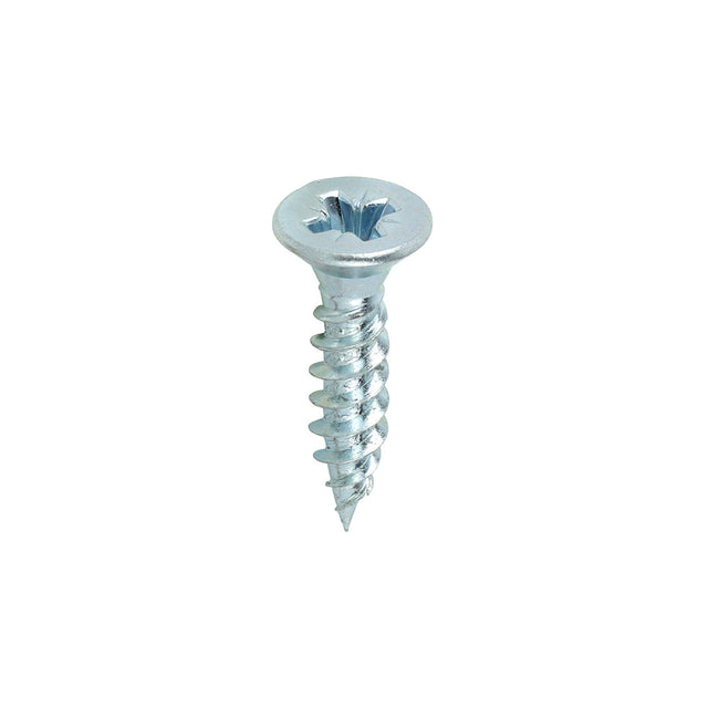 This is an image of Timco - Twin-Threaded Woodscrews - PZ - Double Countersunk - Zinc 12 x 1" - (200 PCS Box) 00121CWZ