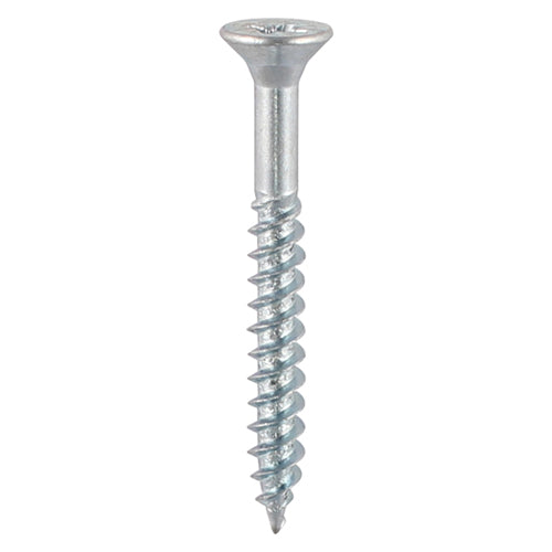 Timco - Twin-Threaded Woodscrews - PZ - Double Countersunk - Zinc 12 x ...