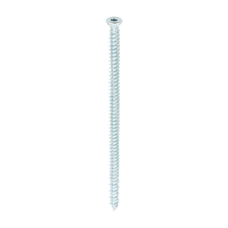 This is an image of Timco - Concrete Screws - TX - Flat Countersunk - Zinc 7.5 x 150mm - (100 PCS Box) 00150TCONZ