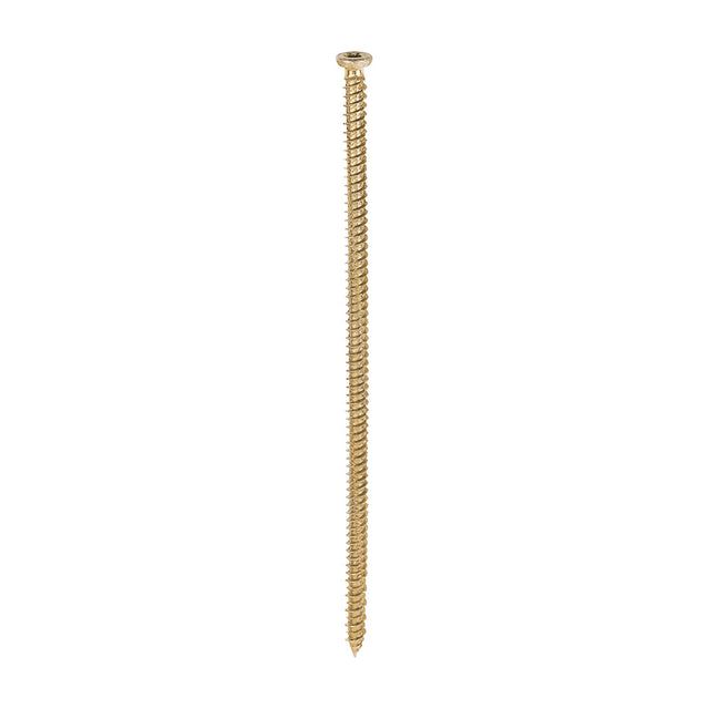 This is an image of Timco - Concrete Screws - TX - Flat Countersunk - Yellow 7.5 x 200mm - (100 PCS Box) 00200TCON