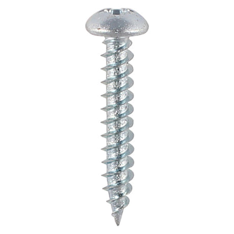 This is an image of Timco - Twin-Threaded Woodscrews - PZ - Round - Zinc 4 x 1/2" - (200 PCS Box) 00412CRWZ