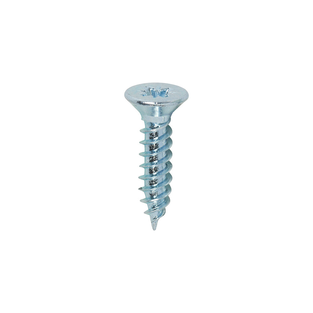 This is an image of Timco - Twin-Threaded Woodscrews - PZ - Double Countersunk - Zinc 4 x 1/2" - (200 PCS Box) 00412CWZ