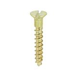 This is an image of Timco - Solid Brass Timber Screws - SLOT - Countersunk 4 x 3/4" - (200 PCS Box) 00434CBS