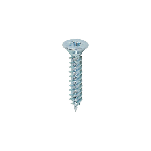 This is an image of Timco - Twin-Threaded Woodscrews - PZ - Double Countersunk - Zinc 4 x 5/8" - (200 PCS Box) 00458CWZ