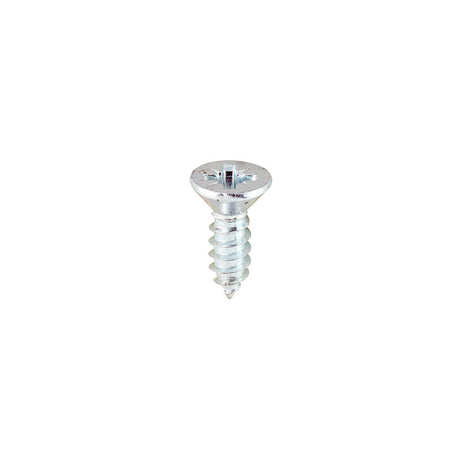 This is an image of Timco - Self-Tapping Screws - PZ - Countersunk - Zinc 6 x 1/2" - (200 PCS Box) 00612CCAZS