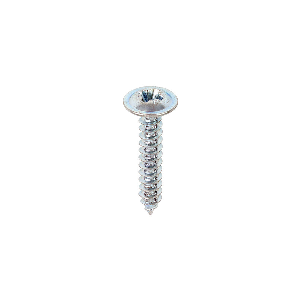 This is an image of Timco - Metal Tapping Screws - PZ - Flange - Self-Tapping - Zinc 6 x 3/4" - (200 PCS Box) 00634CFAZS