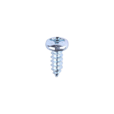 This is an image of Timco - Self-Tapping Screws - PZ - Pan - Zinc 6 x 3/8" - (200 PCS Box) 00638CPAZS