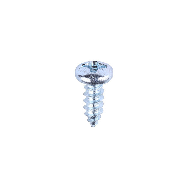 This is an image of Timco - Self-Tapping Screws - PZ - Pan - Zinc 6 x 3/8" - (200 PCS Box) 00638CPAZS