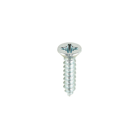 This is an image of Timco - Metal Tapping Screws - PZ - Countersunk - Self-Tapping - Zinc 6 x 5/8" - (200 PCS Box) 00658CCAZS