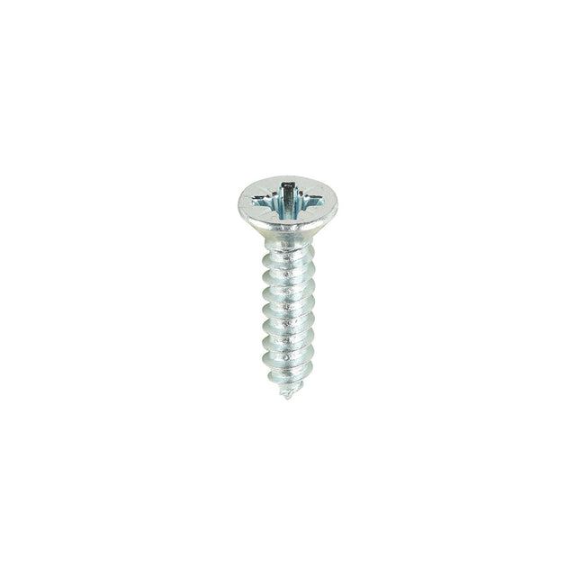 This is an image of Timco - Metal Tapping Screws - PZ - Countersunk - Self-Tapping - Zinc 6 x 5/8" - (200 PCS Box) 00658CCAZS