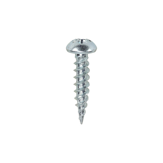 This is an image of Timco - Twin-Threaded Woodscrews - PZ - Round - Zinc 6 x 5/8" - (200 PCS Box) 00658CRWZ